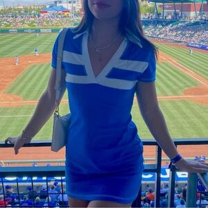 Urban Outfitters terry cloth blue 70s style dress/ cover up